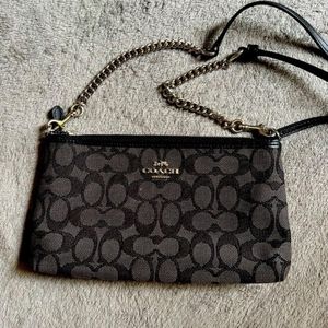 Grey Coach Crossbody bag/clutch